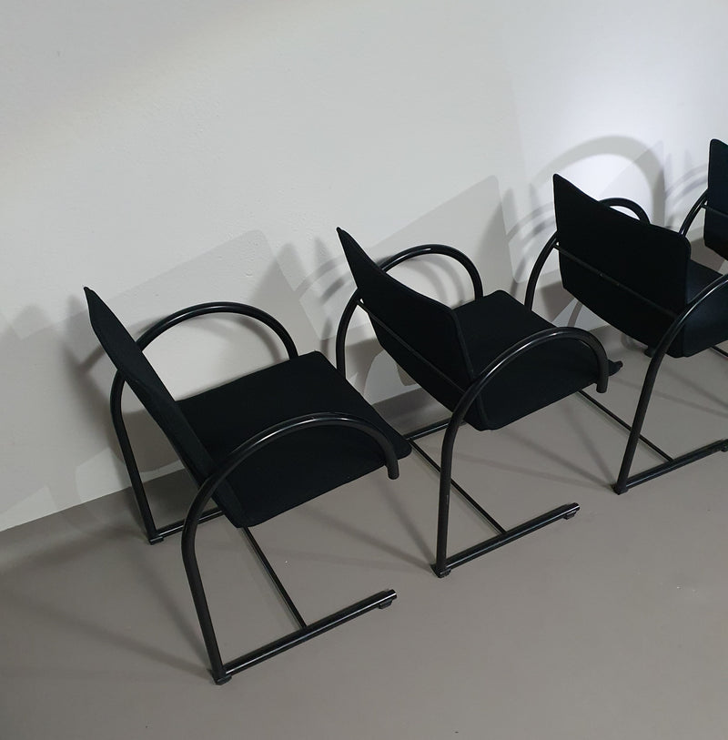 CIRKEL ARM CHAIRS BY PIERRE MAZAIRAC & KAREL BOONZAAIJER FOR METAFORM 1980S