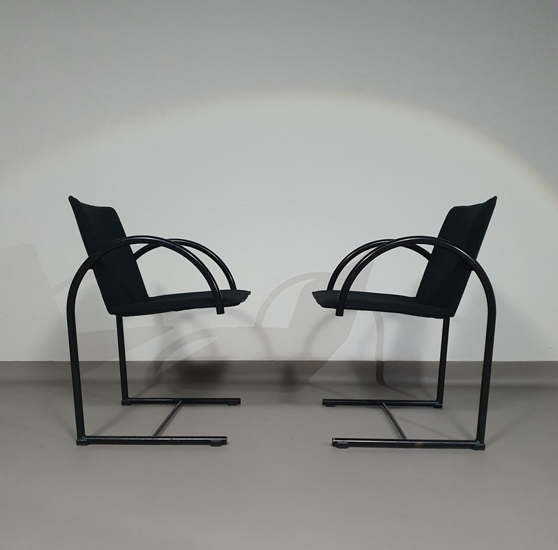 CIRKEL ARM CHAIRS BY PIERRE MAZAIRAC & KAREL BOONZAAIJER FOR METAFORM 1980S