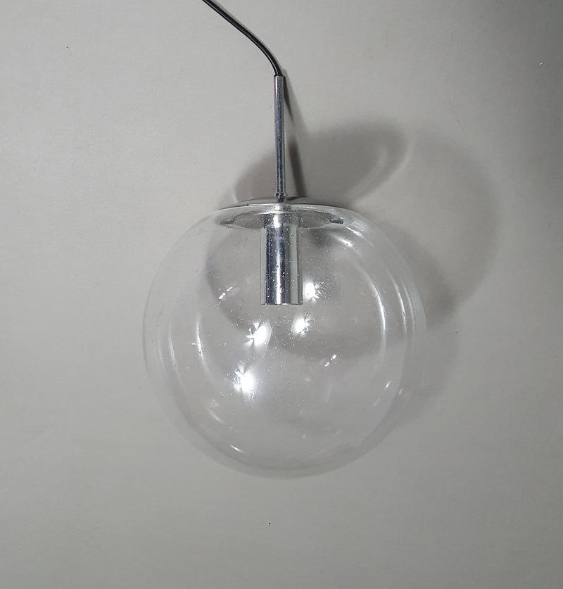 10 x Large ball pendant by Glashütte Limburg model 4103 / 1960s.  Not claened yet. Straight from a church.