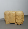 Decorative wood and resin elephant form table