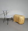 Decorative wood and resin elephant table / stool