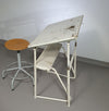 VINTAGE INDUSTRIËLE TEKENTAFEL BUREAU INDUSTRIAL DESK DRAWING TABLE