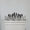 Acrylic transparant / lucite chessboard 1980s / chess game