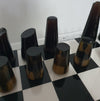 Acrylic transparant / lucite chessboard 1980s / chess game