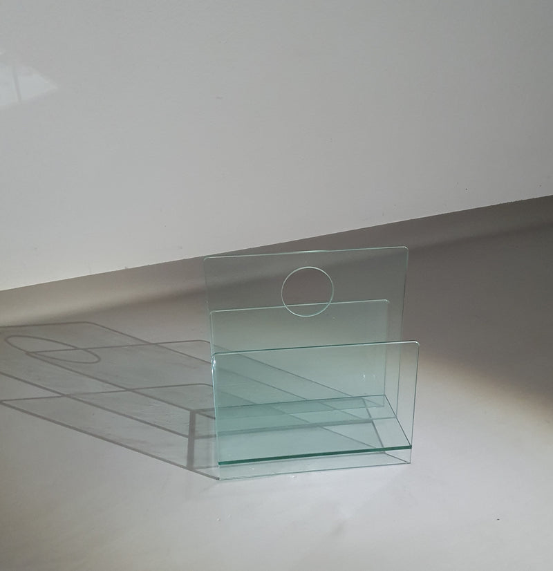 Magazine holder /  glass / 1980s