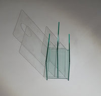 Magazine holder /  glass / 1980s