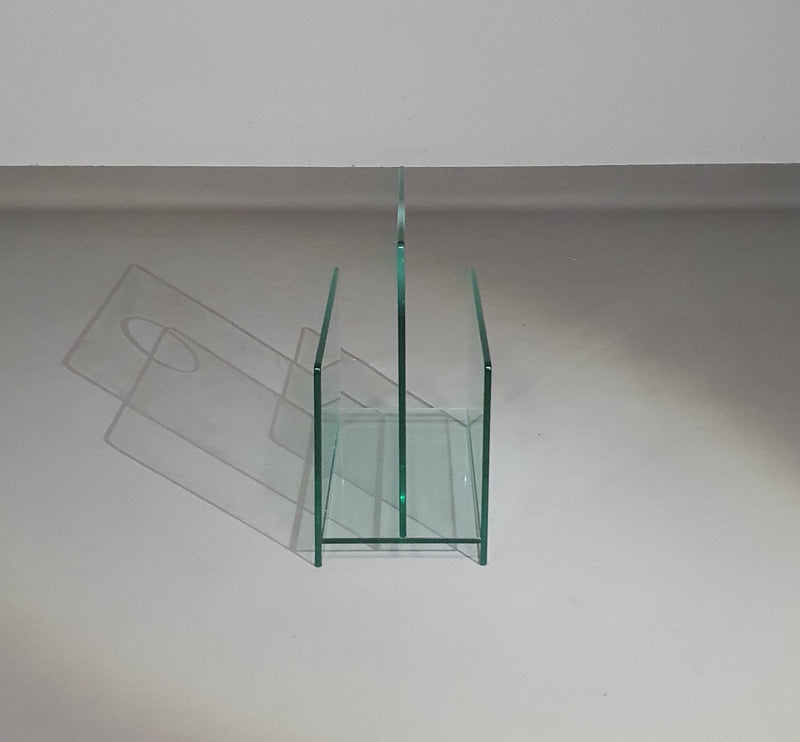 Magazine holder /  glass / 1980s