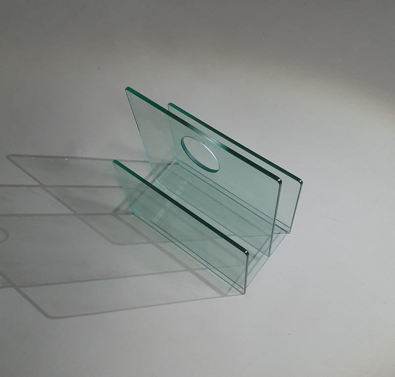 Magazine holder /  glass / 1980s