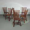 De Ster Geldermalsen Spindle Back dining chair 6 x in solid Oak. With a small carved decoration in the back rest.
1960s