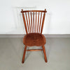 De Ster Geldermalsen Spindle Back dining chair 6 x in solid Oak. With a small carved decoration in the back rest.
1960s