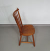 De Ster Geldermalsen Spindle Back dining chair 6 x in solid Oak. With a small carved decoration in the back rest.
1960s