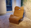 Vintage Lounge Chair Model Wink By Toshiyuki Kita For Cassina 1980s