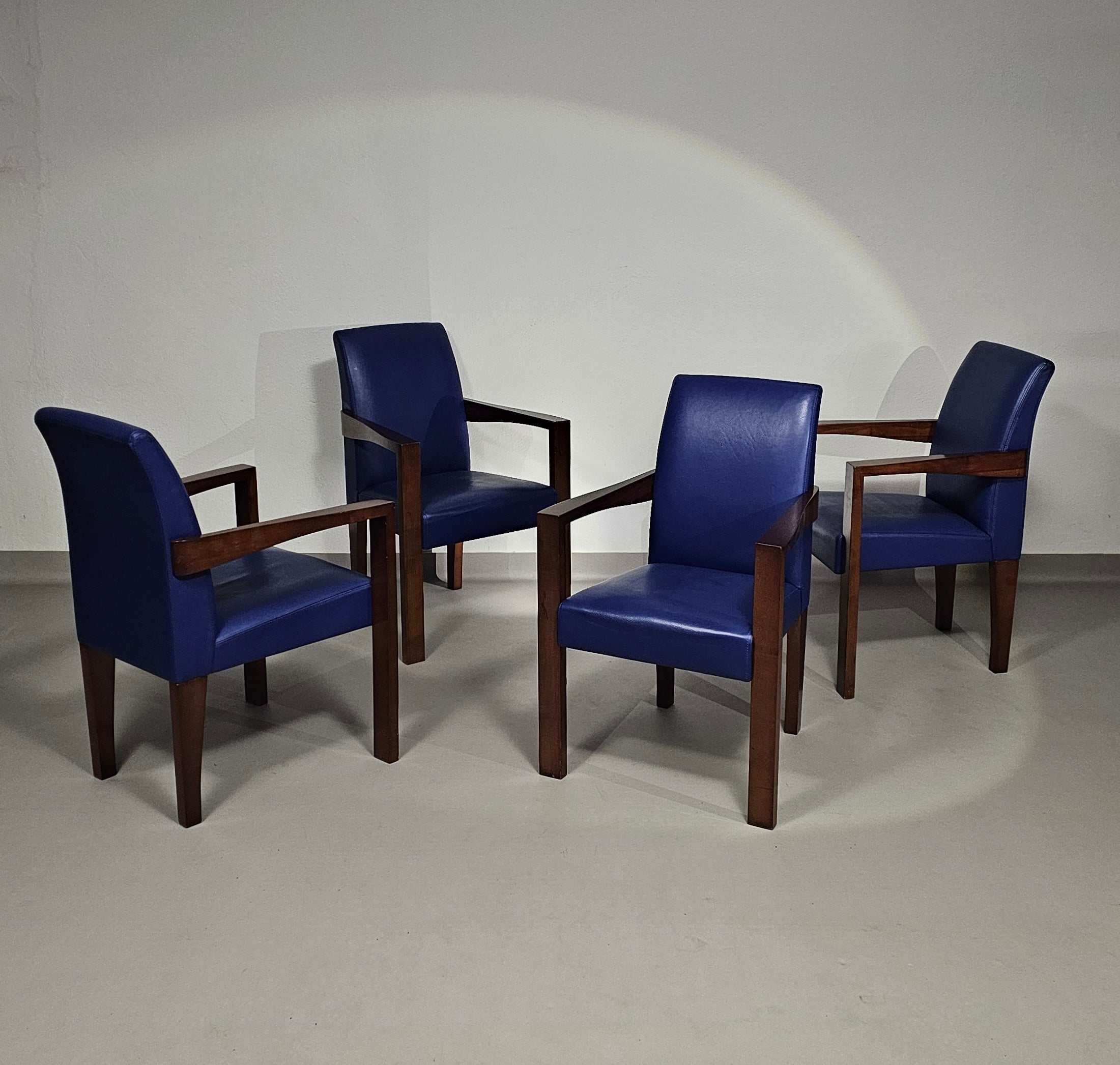 4 x Hugues Chevalier conference Ying Bridge chair / leather