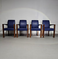 4 x Hugues Chevalier conference Ying Bridge chair / leather