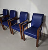 4 x Hugues Chevalier conference Ying Bridge chair / leather