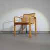 Beech Wood and Webbing Side Chair by Olivo Pietro, Italy, 1970s