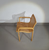 Beech Wood and Webbing Side Chair by Olivo Pietro, Italy, 1970s