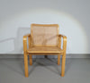 Beech Wood and Webbing Side Chair by Olivo Pietro, Italy, 1970s