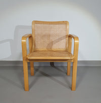 Beech Wood and Webbing Side Chair by Olivo Pietro, Italy, 1970s