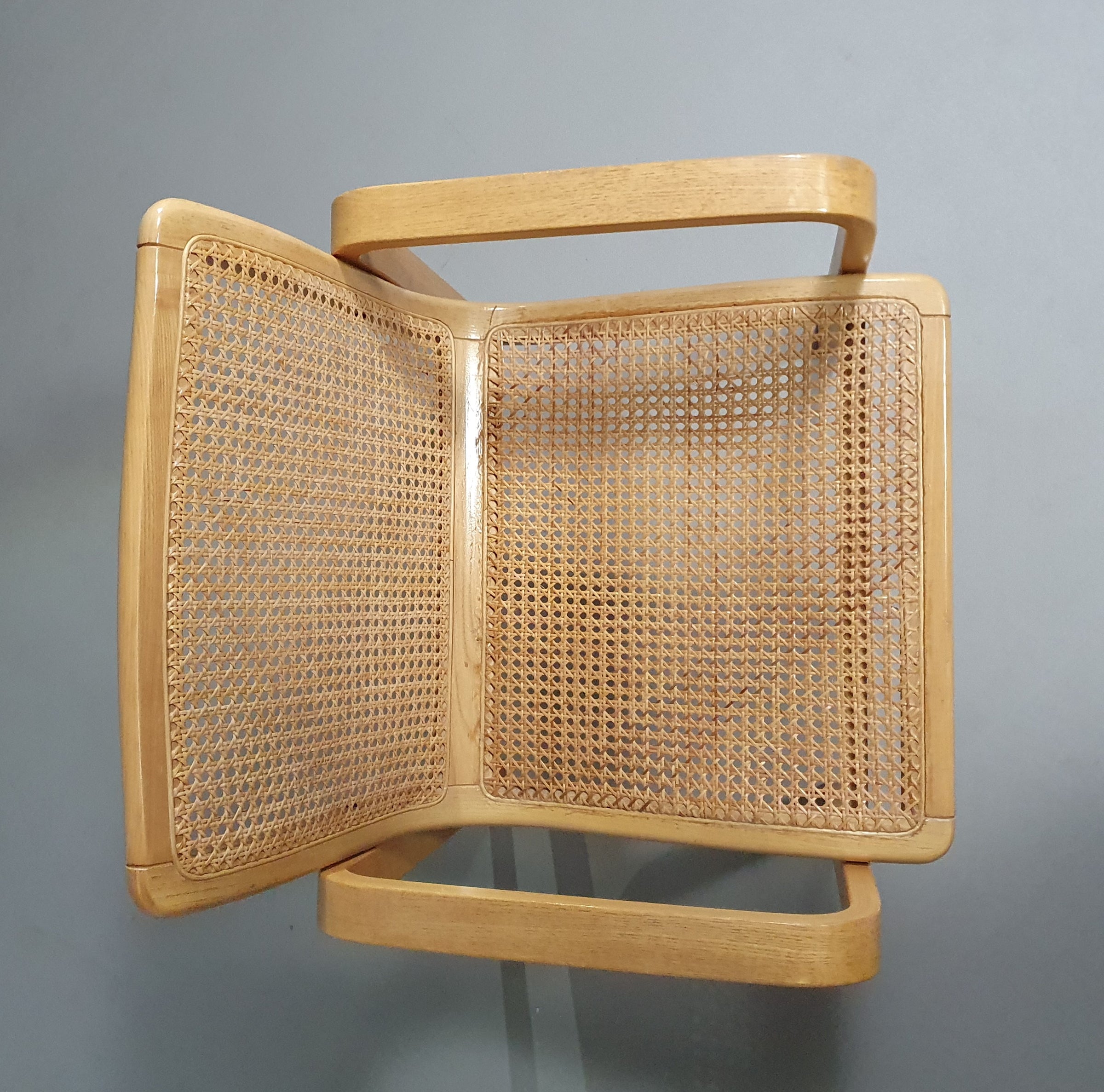 Beech Wood and Webbing Side Chair by Olivo Pietro, Italy, 1970s