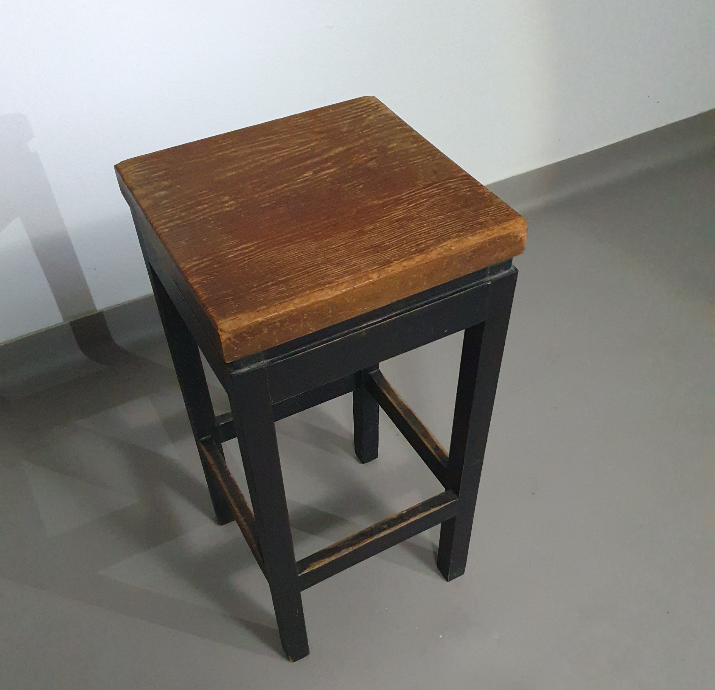 3 x Oak construction stools 1960s