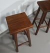 3 x oak classic stools 1960s