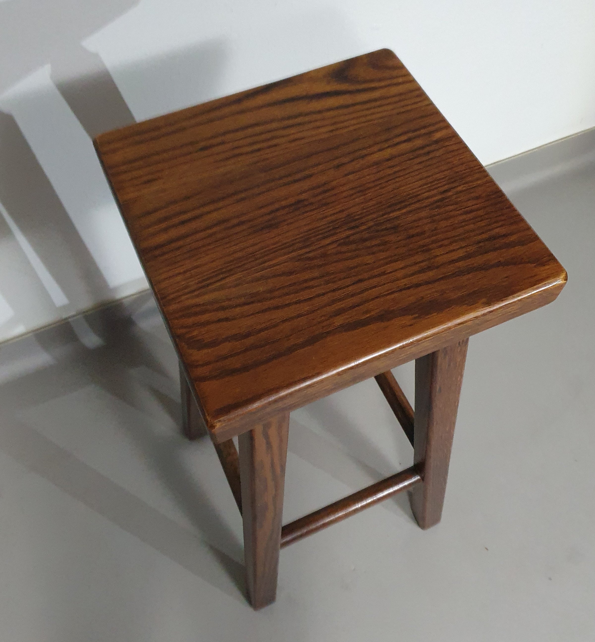 3 x oak classic stools 1960s