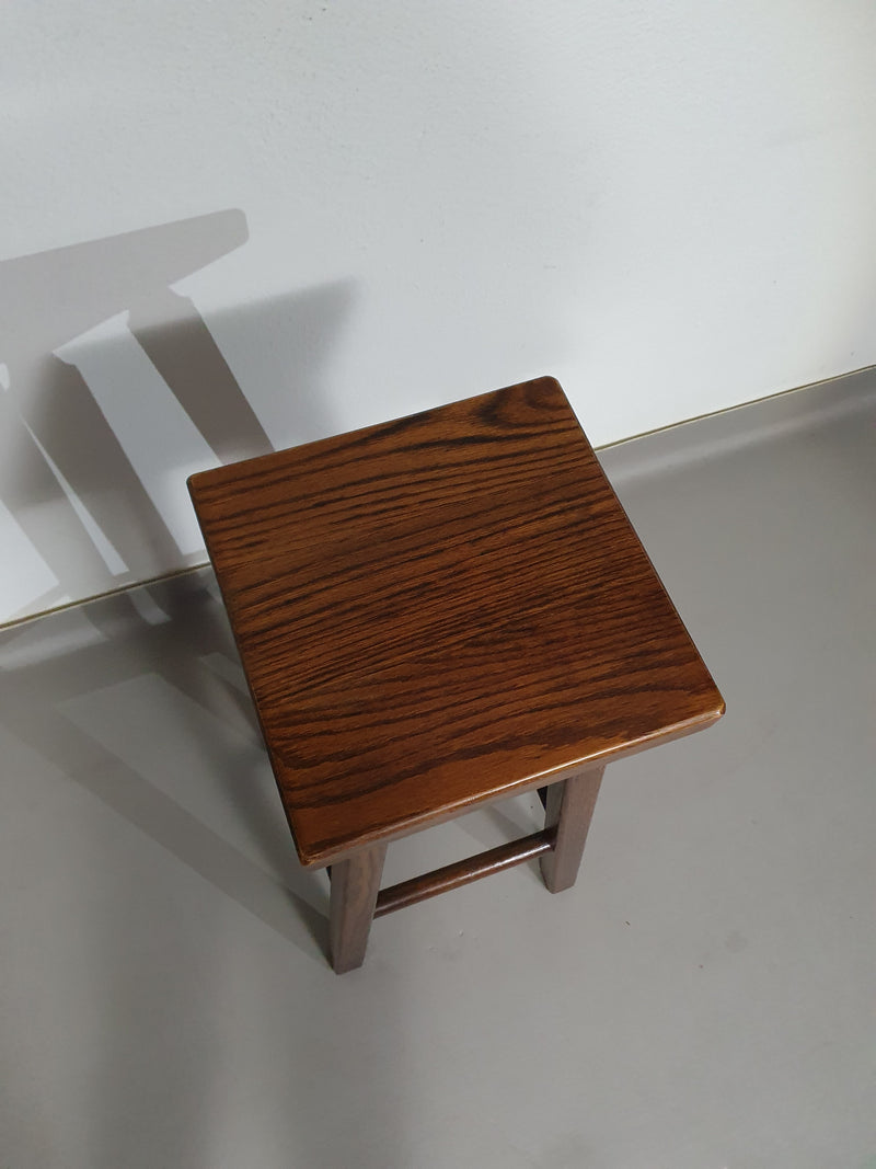 3 x oak classic stools 1960s