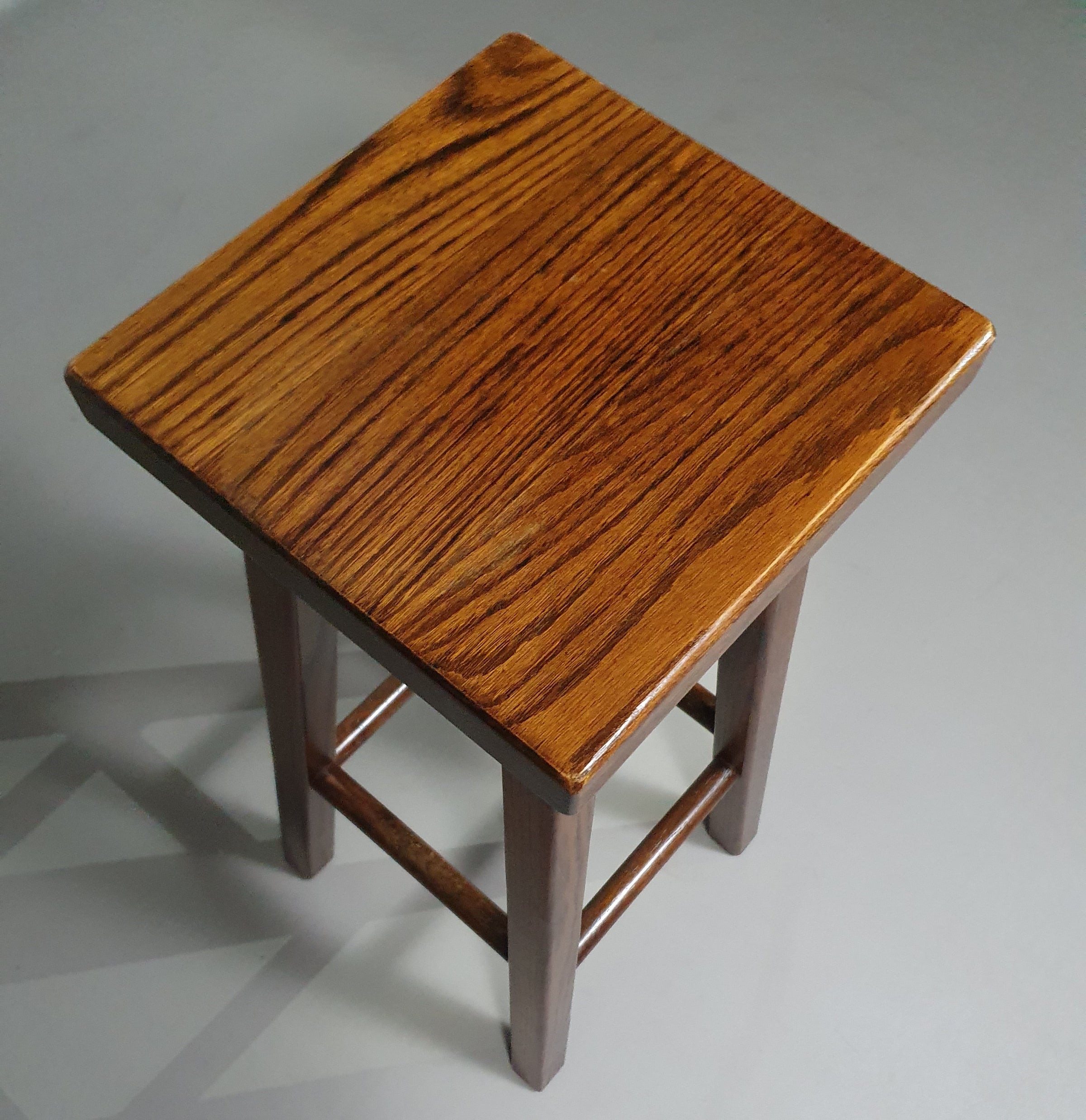 3 x oak classic stools 1960s