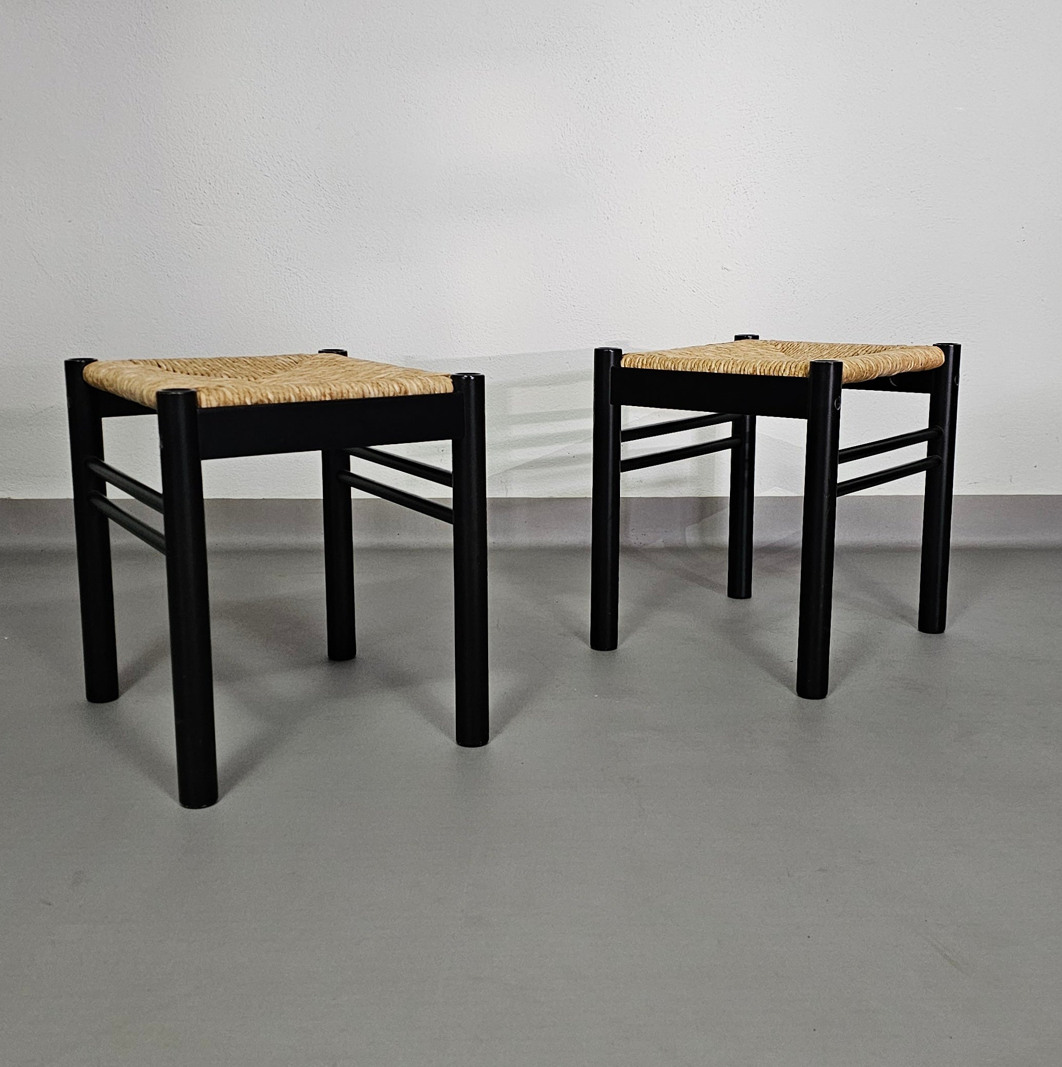 2 x Ibisco stool / rare rush / woven