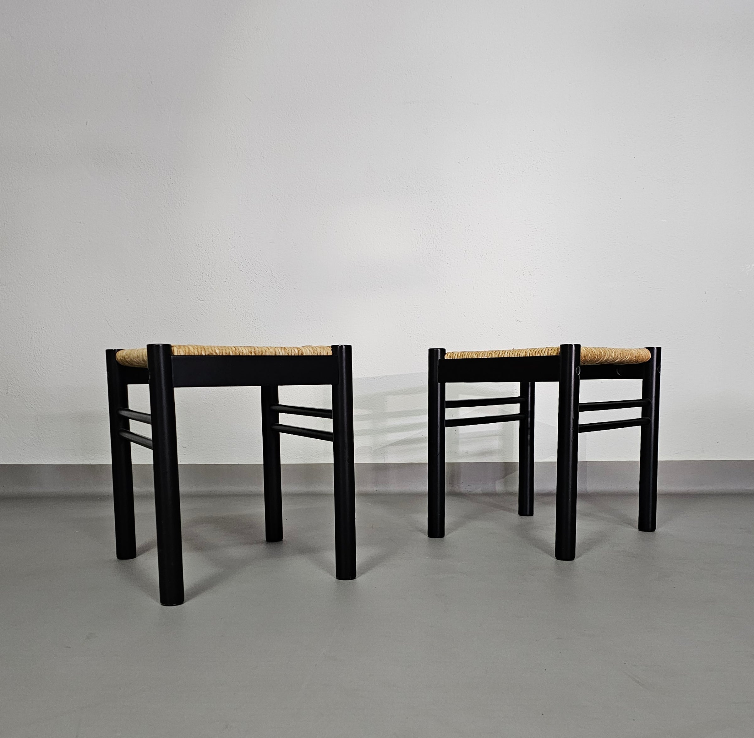 2 x Ibisco stool / rare rush / woven