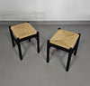 2 x Ibisco stool / rare rush / woven