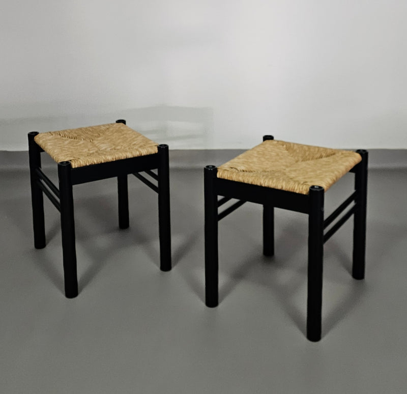 2 x Ibisco stool / rare rush / woven