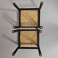 2 x Ibisco stool / rare rush / woven