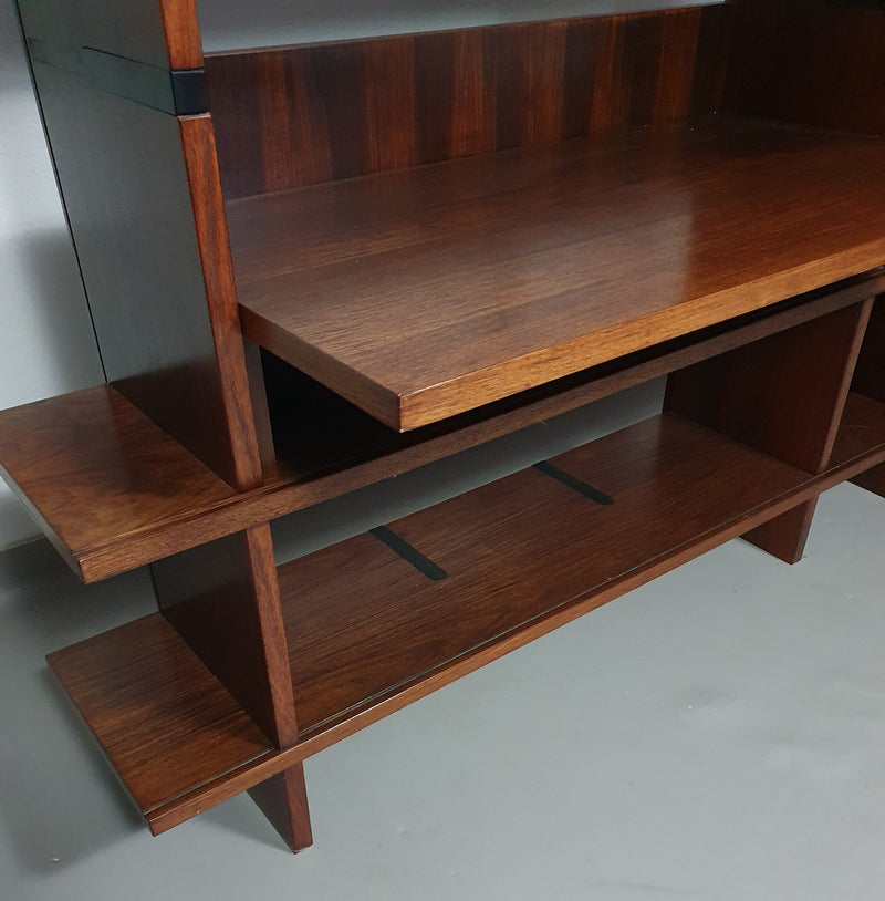 E101 Domino bookcase with writing desk by Eugenio Gerli for Tecno 1960