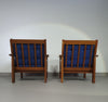 2 brutalist lounge chairs -  1960s