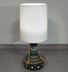 German ceramic vase lamp / rope OVERSIZED FLOOR LAMP