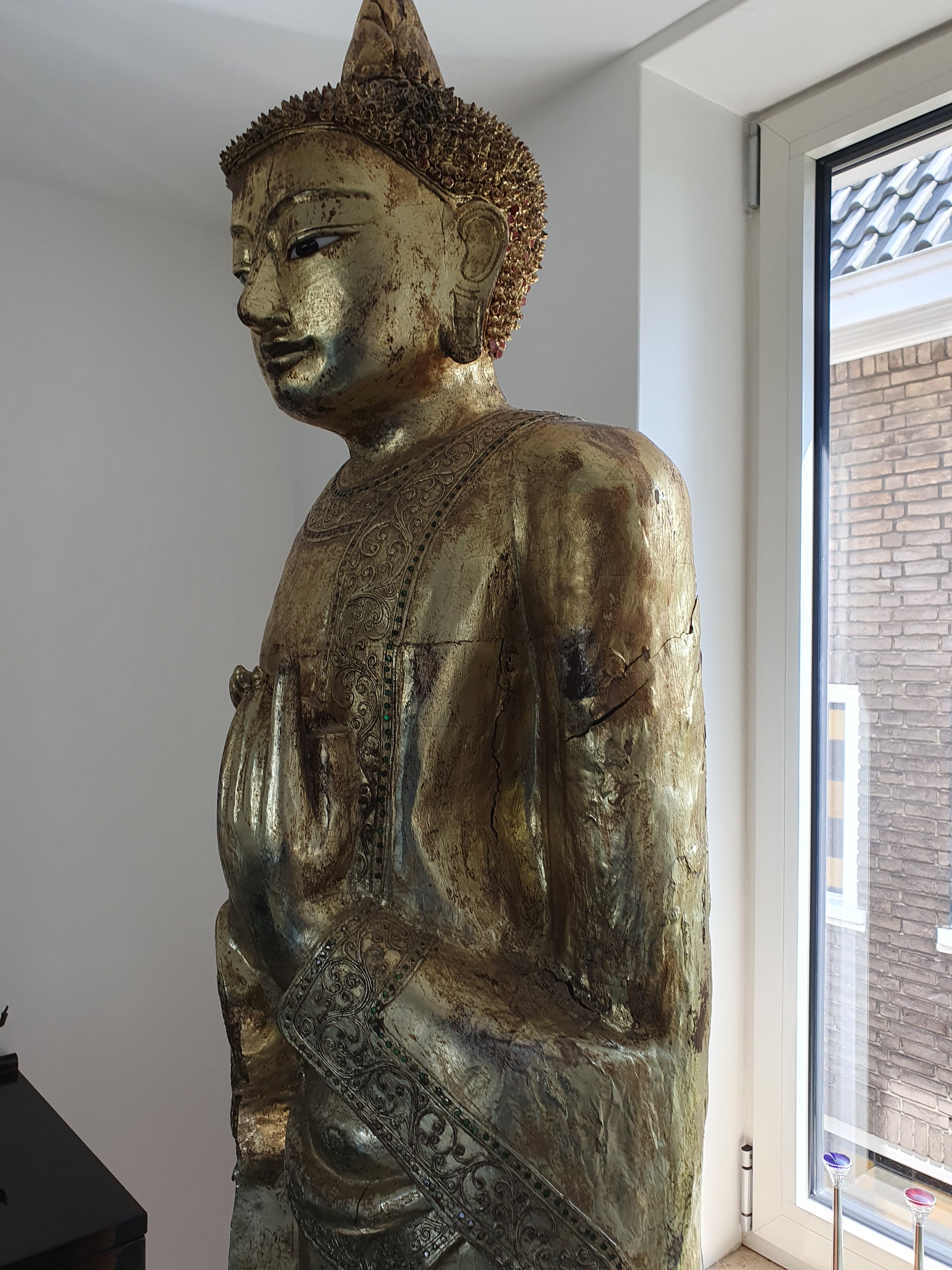 Very beautiful large, wooden Mandalay Buddha statues from Burma.
Mid-Century