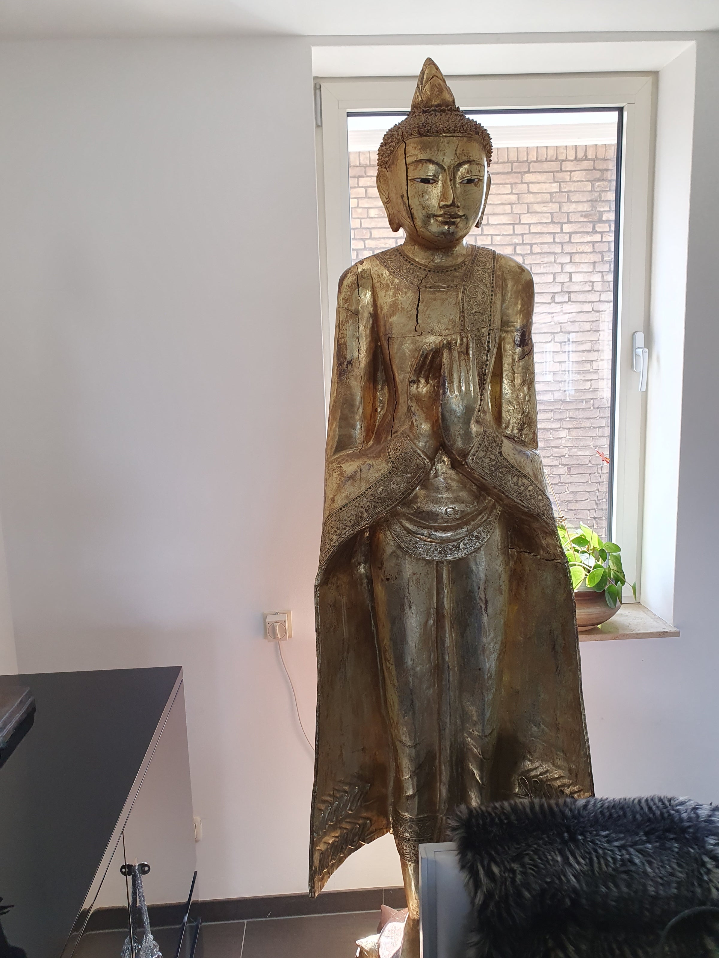 Very beautiful large, wooden Mandalay Buddha statues from Burma.
Mid-Century