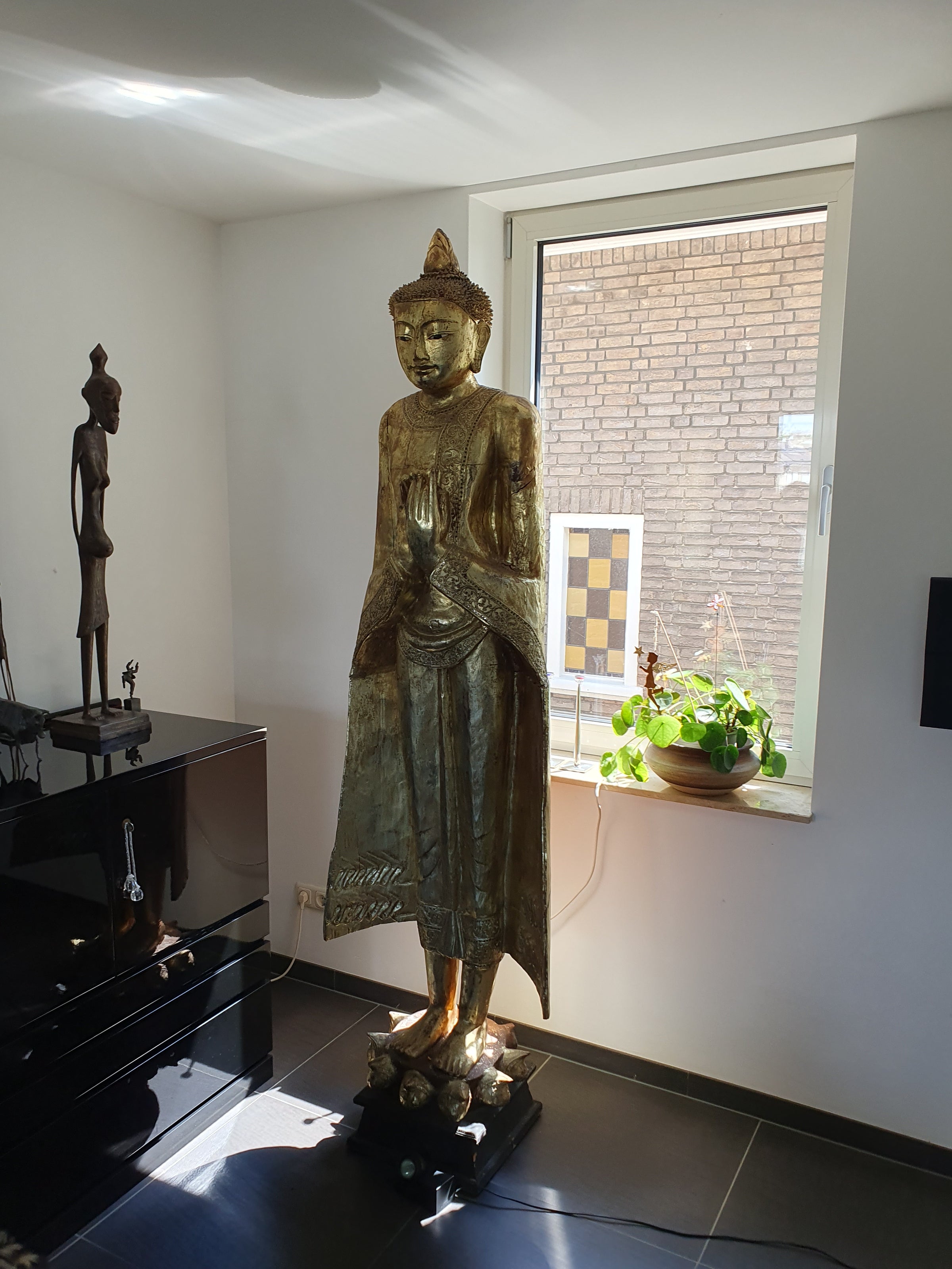 Very beautiful large, wooden Mandalay Buddha statues from Burma.
Mid-Century