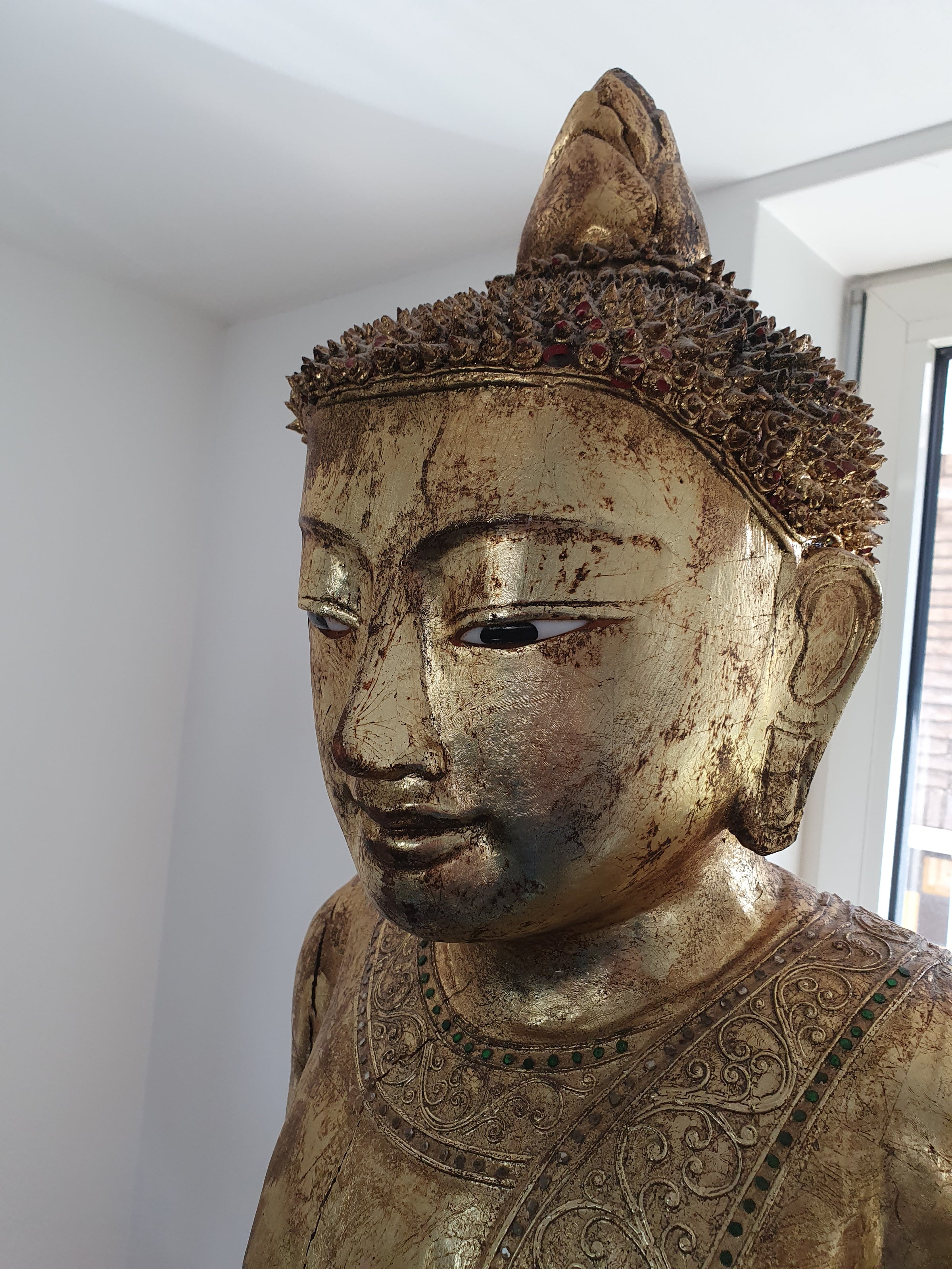 Very beautiful large, wooden Mandalay Buddha statues from Burma.
Mid-Century