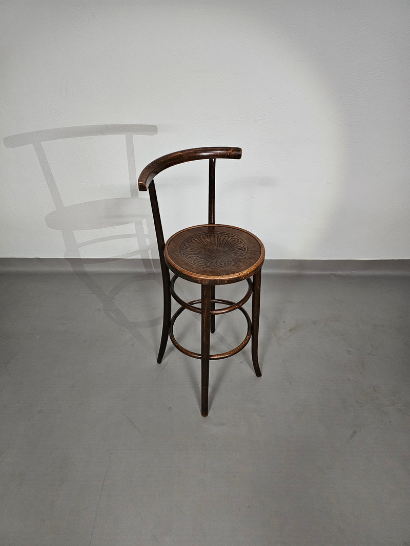 Thonet / Mundus marked / stool / seat height 75 cm