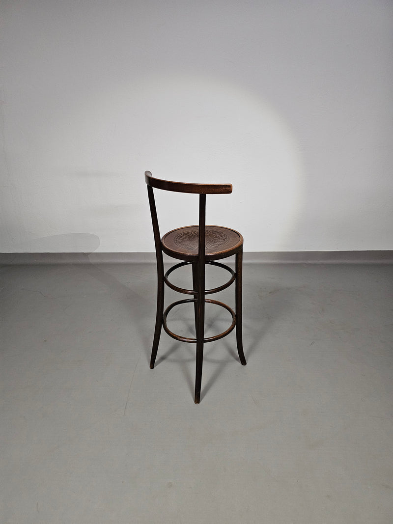 Thonet / Mundus marked / stool / seat height 75 cm