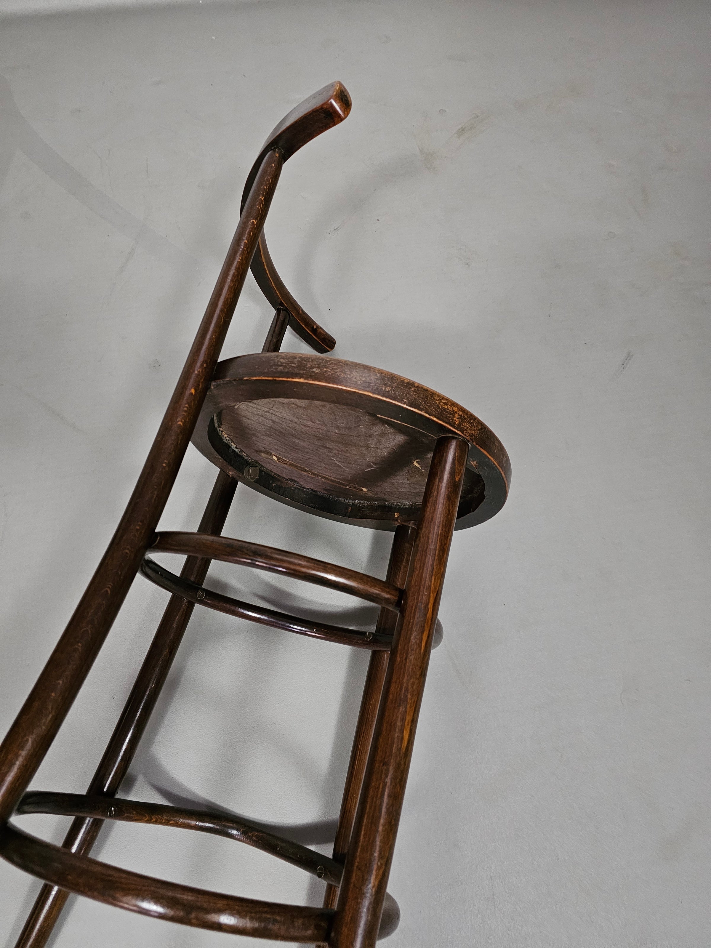 Thonet / Mundus marked / stool / seat height 75 cm