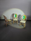 3 x Gasparucci Italo ECC Antwerpen tennis chairs 1980s