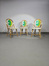 3 x Gasparucci Italo ECC Antwerpen tennis chairs 1980s