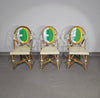 3 x Gasparucci Italo ECC Antwerpen tennis chairs 1980s