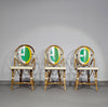 3 x Gasparucci Italo ECC Antwerpen tennis chairs 1980s