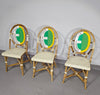 3 x Gasparucci Italo ECC Antwerpen tennis chairs 1980s