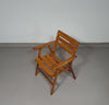 Mid-Century garden folding chairs. Set of 2. High back /  lowback